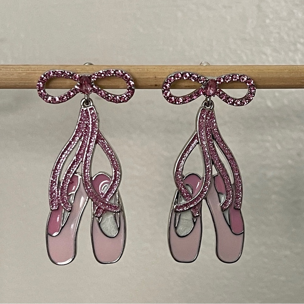 Sugar Fix ballet shoes earrings.